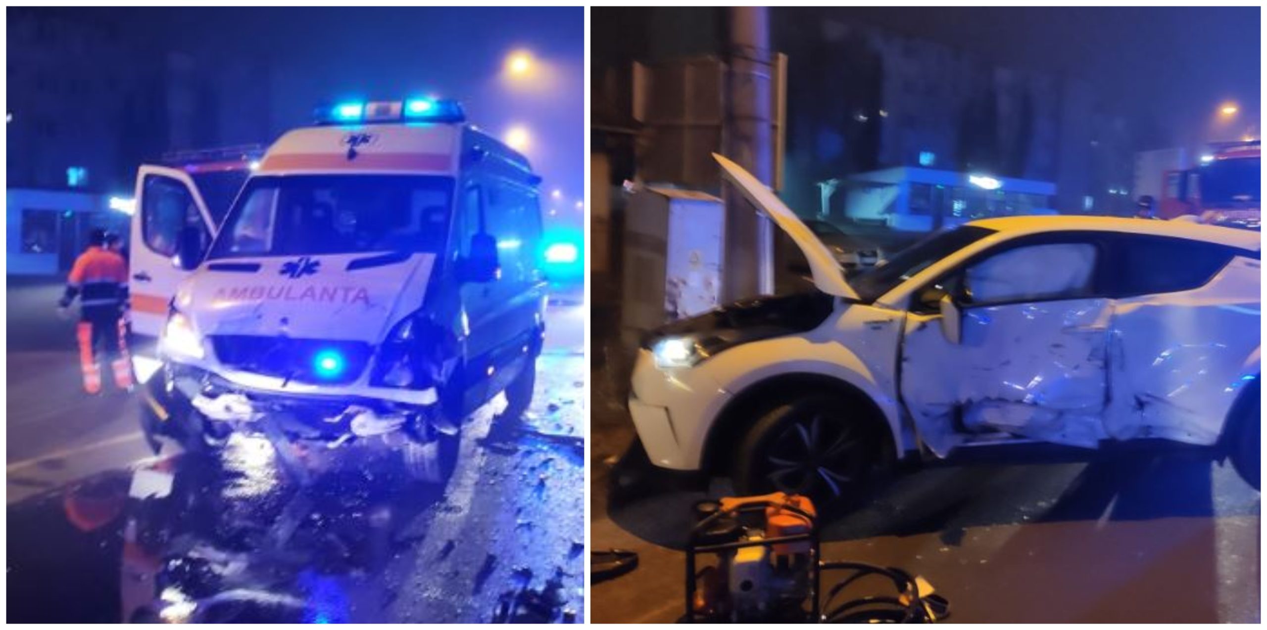 Cercetări în cazul accidentului din Turda. Foto: ISU Cluj