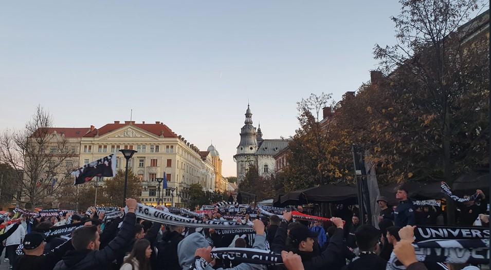 Sute de jandarmi mobilizați la derby-ul Clujului / Foto: monitorulcj.ro arhivă