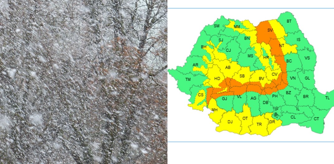 Avertizare de vreme rea în județul Cluj