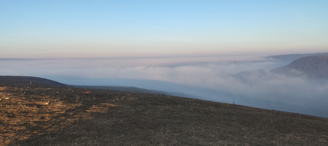 Așa arată ceața deasupra Clujului / Foto: Cristian Gazdac