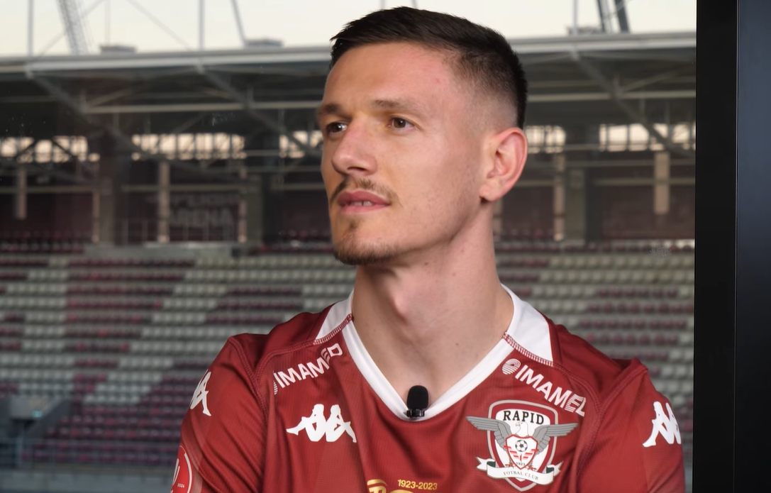 Fotbalistul kosovar Ermal Krasniqi/ Foto: FC Rapid 1923 - Facebook