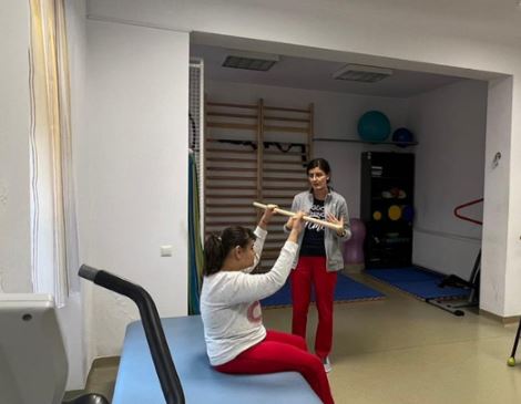 Procedură de recuperare neuromotorie/Foto: Consiliul Județean Cluj