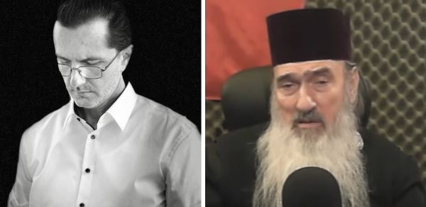 Vasile Bănescu și ÎPS Teodosie/ Foto 1: Vasile Bănescu - Facebook; Foto 2: Radio Dobrogea - Arhiepiscopia Tomisului - YouTube