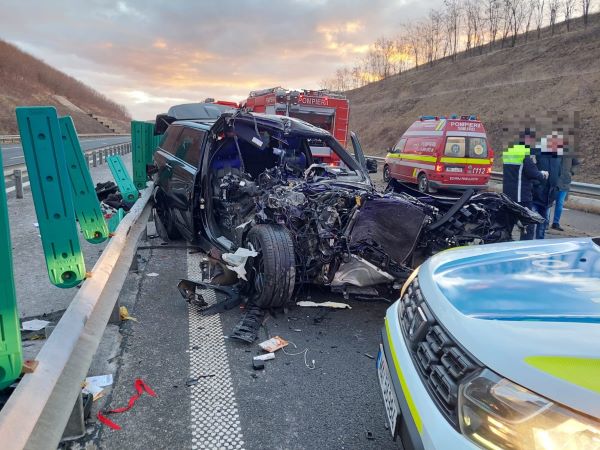Accident grav pe A3/ Foto: ISU Cluj