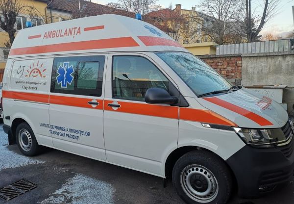 Ambulanța de la Spitalul de Copii/ Foto: Consiliul Județean Cluj