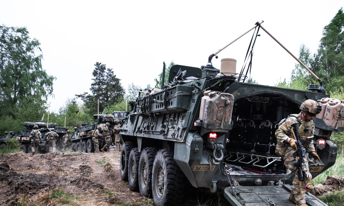 Militari americani în cadrul exercițiului NATO GriffinShock