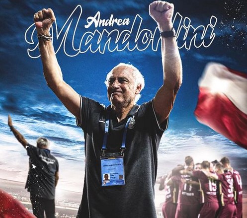 Antrenorul Andrea Mandorlini / Foto: Fotbal Club CFR 1907 CLUJ - Facebook
