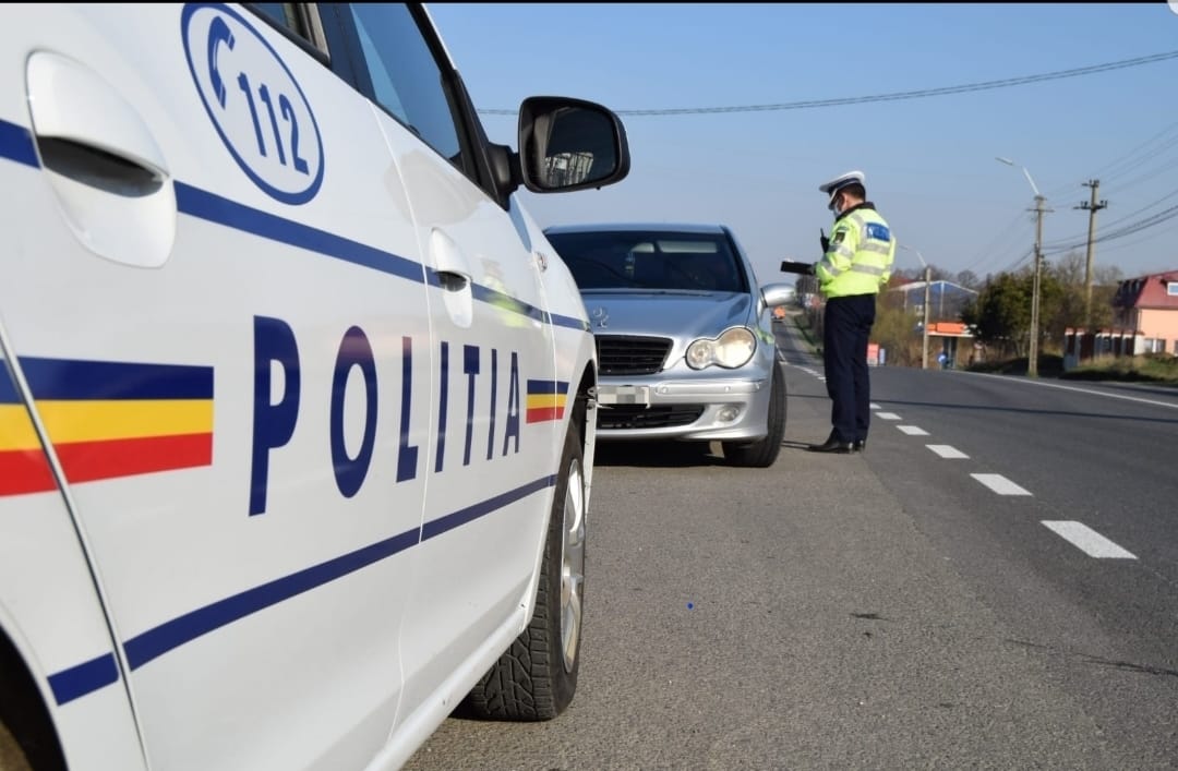 Control trafic rutier/Foto: IPJ Cluj Facebook.com
