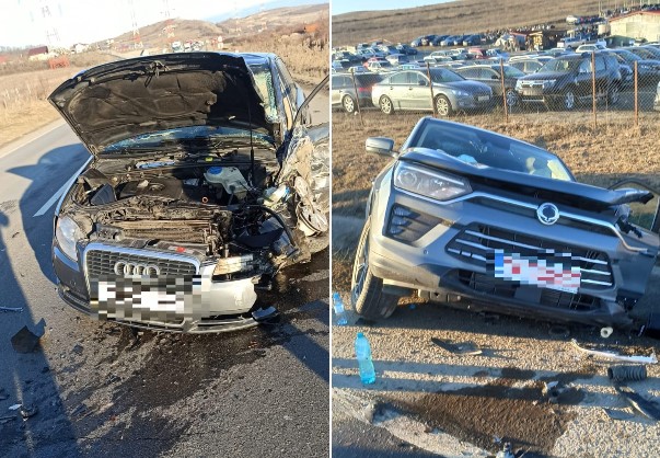 Accident rutier pe Bulevardul Muncii / Foto: ISU Cluj