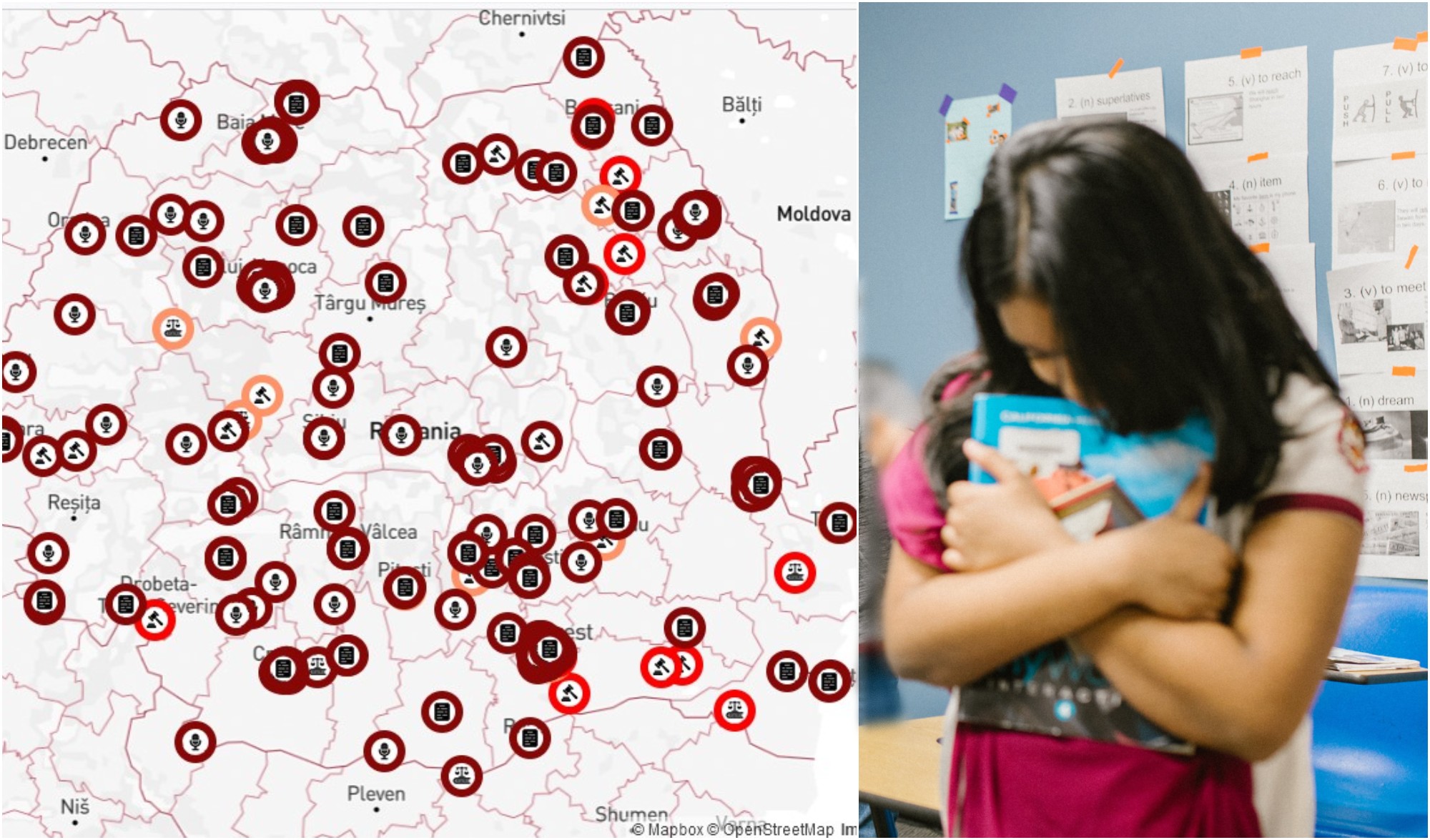 A fost lansată harta abuzurilor din școli și universități / Foto 1: site RISE Project
