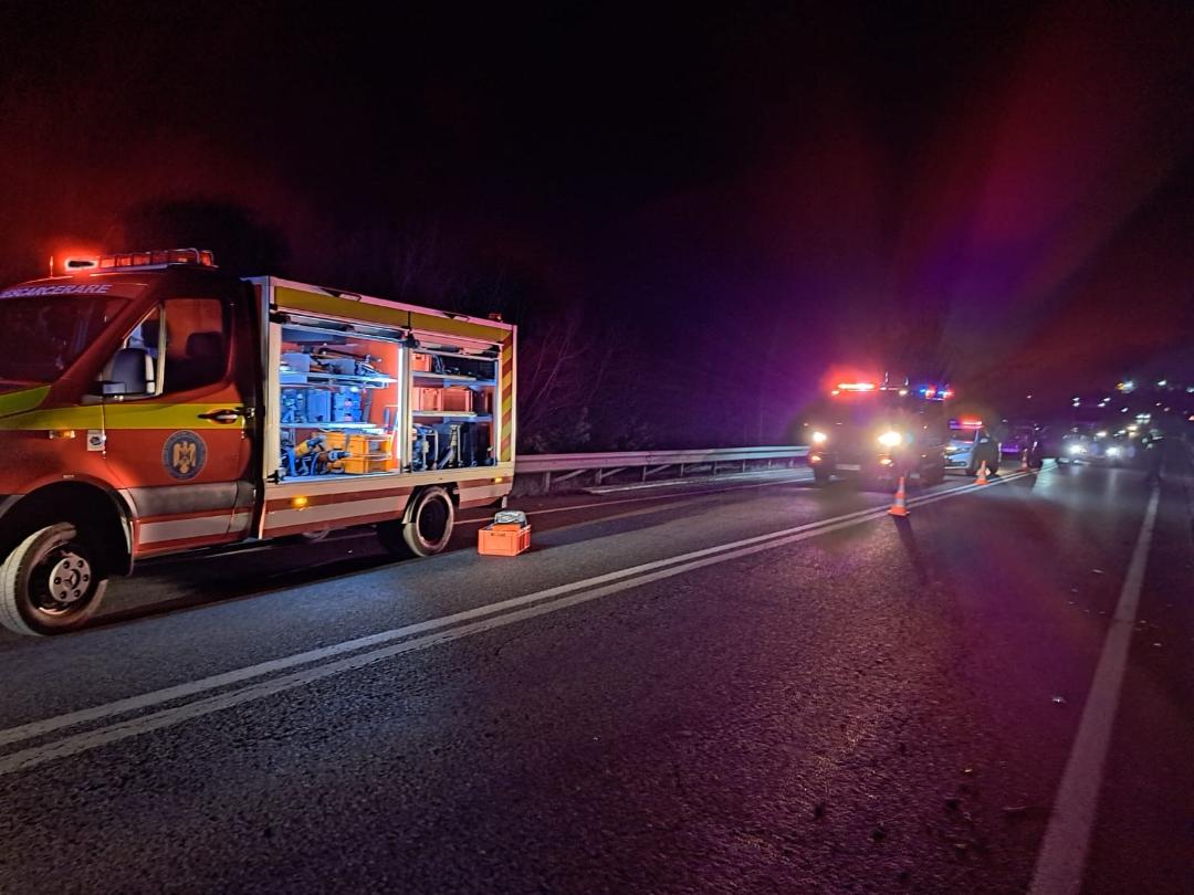 Accident pe centura Vâlcele-Apahida Foto: ISU Cluj