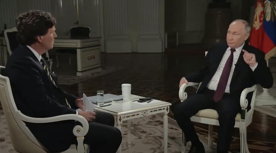 Tucker Carlson și Vladimir Putin/Foto: Tucker Carlson X