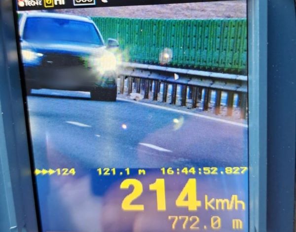 Viteză record atinsă pe autostrada A3/ Foto: IPJ Cluj