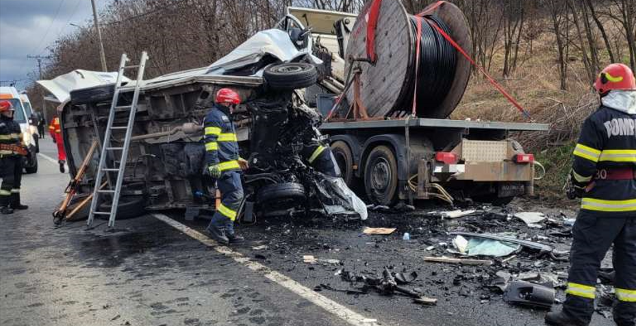 Accident rutier mortal în Târgu Mureș/Foto: ISU Mureș