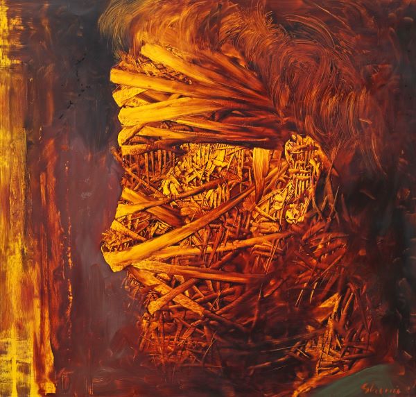„Autoportret” de Adrian Ghenie/ Foto: Artmark - Facebook