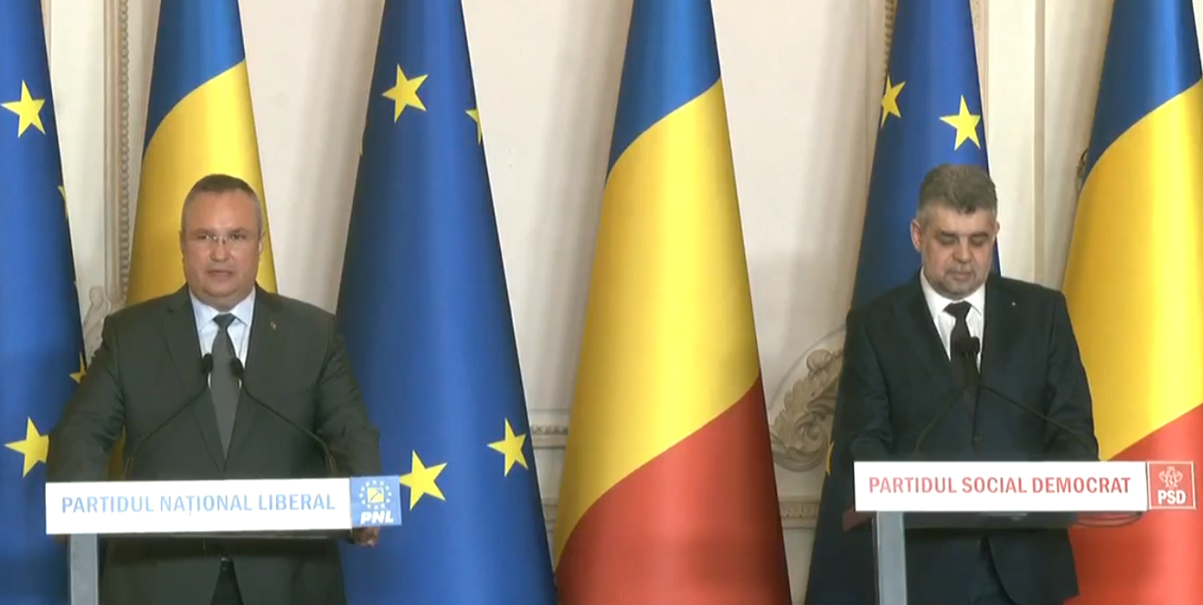 Liderii Coaliției PNL-PSD