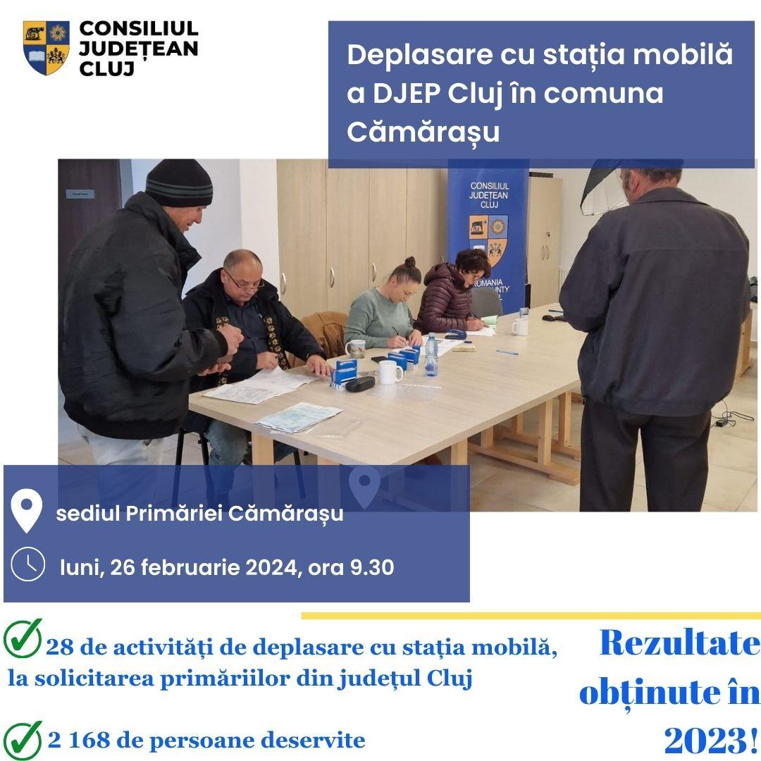Direcția Județeană de Evidență a Persoanelor Cluj dă startul deplasărilor cu stația mobilă