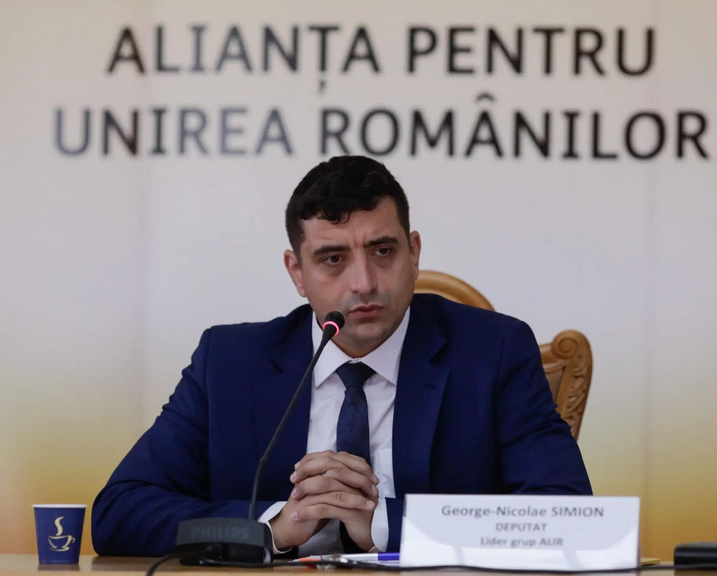 George Simion a criticat proiectul de lege propus de UDMR. Sursă foto: Facebook/ George Simion