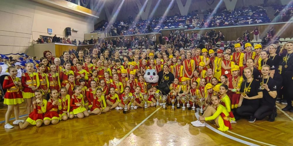 Echipa de majorete Eclipse a dominat scena Campionatului Național de Majorete/ Foto: conducerea clubului sportiv