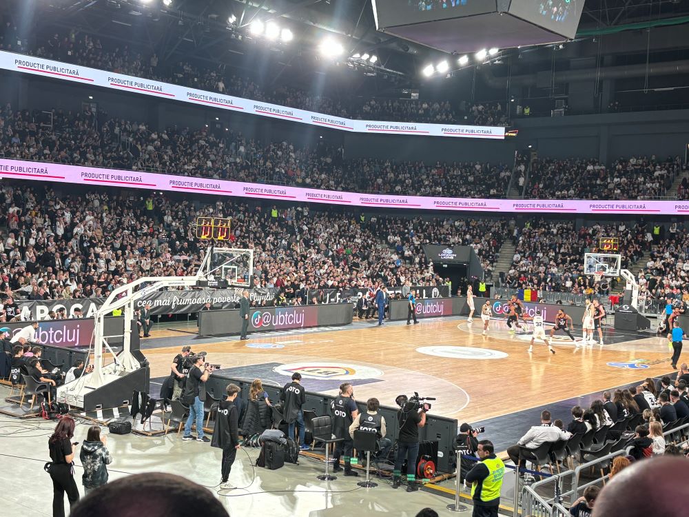 U-BT Cluj-Napoca a pierdut meciul din sferturile de finală dintre U-BT și London Lions/ Foto: monitorulcj.ro