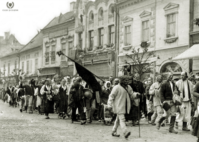 Prima vizită în Transilvania a suveranilor României Mari a adunat 200.000 de oameni la Cluj. Sursă foto: Facebook/ Clujul Vechi