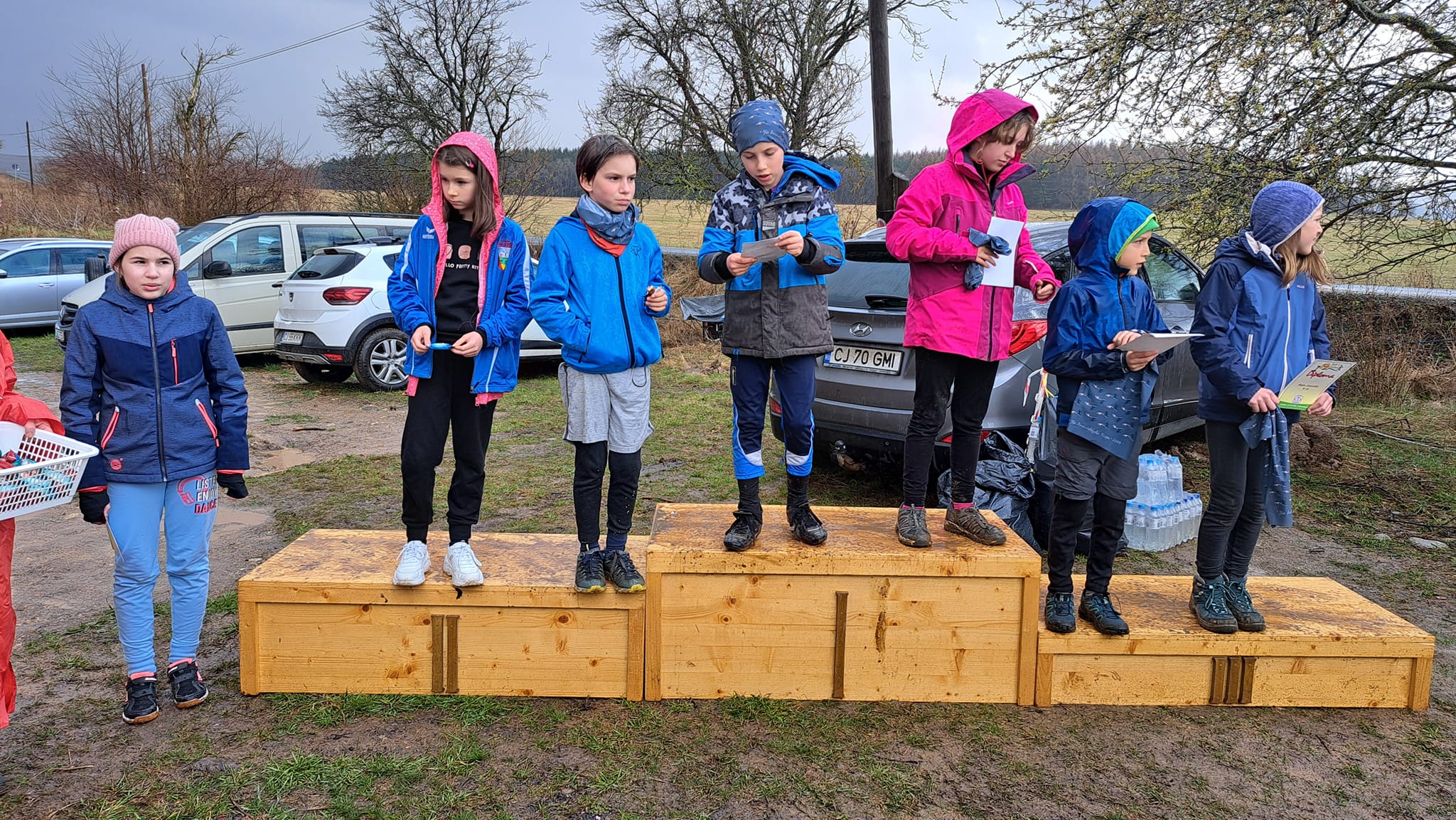 Pe podium