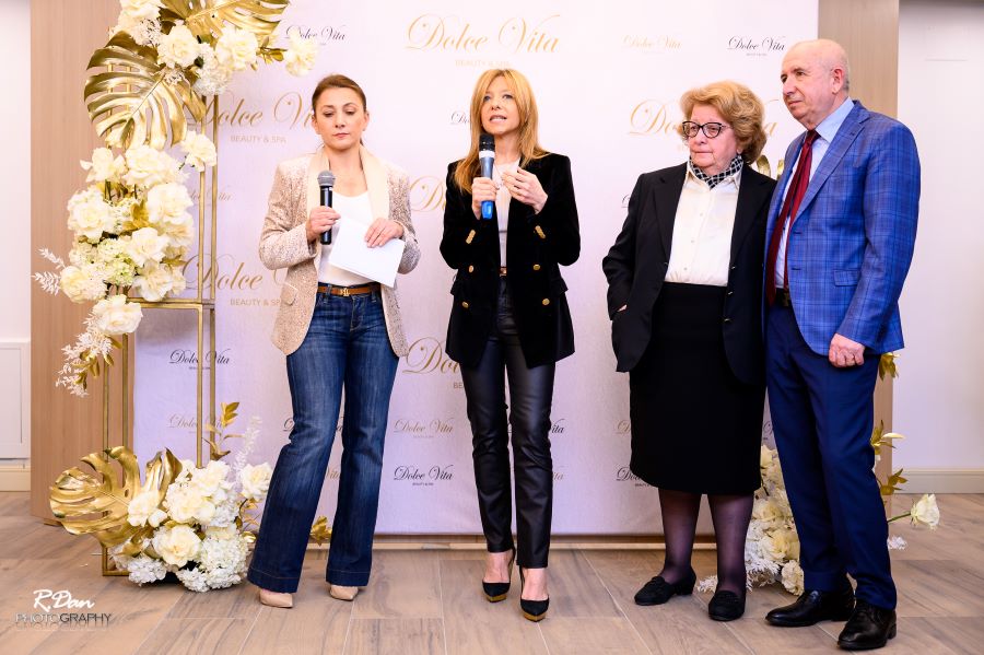 Discurs inaugurare Dolce Vita Spa De la stg la dr: MIHAELA NISTOR - Spa Manager @ Grand Hotel Rimini