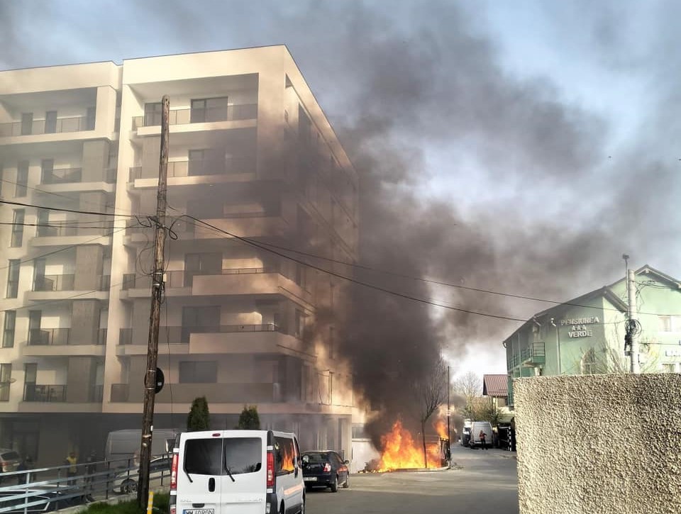 Un incendiu a izbucnit