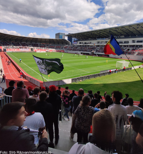 FC Hermannstadt a jucat împotriva Universității Cluj în etapa a 3-a din play-out. FOTO: Sîrb Răzvan/monitorulcj.ro