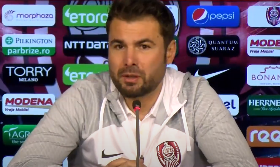 Adrian Mutu rupe tăcerea după plecarea de la CFR Cluj. Sursă foto: captura ecran/Youtube/CFR 1907 Cluj