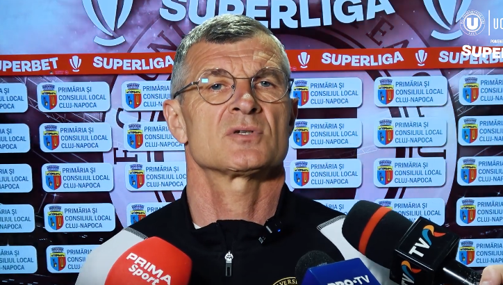 Ovidiu Sabău vrea să joace finala Cupei României. Sursă foto: captura ecran/Youtube/FC Universitatea Cluj