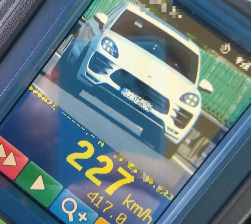 Vitezoman prins cu 227 km/h pe A3/Foto: IPJ Cluj