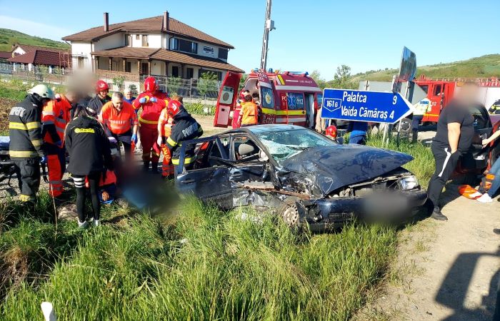 Accident grav/ Foto: ISU Cluj