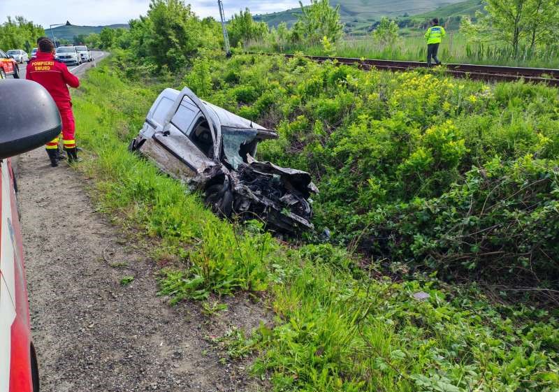 Accident mortal în Sibiu/ Foto: IPJ Sibiu