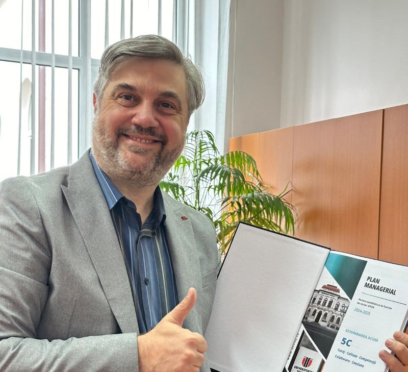 Dan Doru Micu și-a depus candidatura pentru funcția de rector a Universității Tehnice din Cluj-Napoca/ Foto: Dan Doru Micu - Facebook