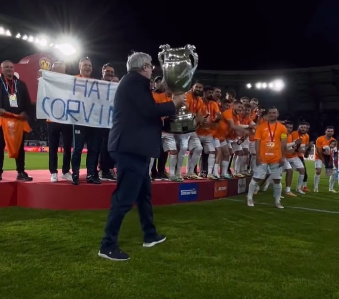 Echipa Corvinul Hunedoara a reuşit să ia Cupa României/Foto: FC Corvinul Hunedoara - Instagram
