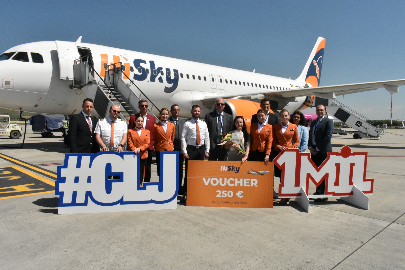Aeroportul Internațional „Avram Iancu” Cluj a sărbătorit pasagerul cu numărul 1 milion în anul 2024 pentru a 13-a oară în istoria sa. Foto: monitorulcj.ro