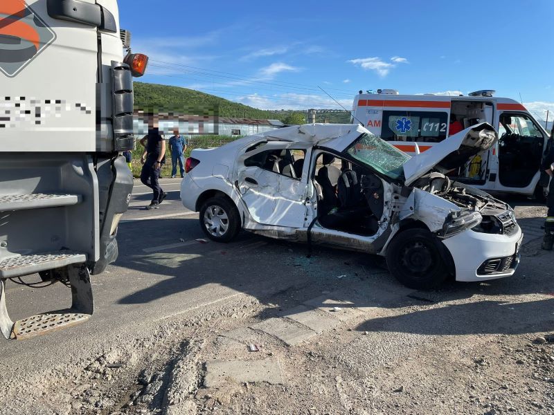 Accident grav în Sânnicoara/ Foto: ISU Cluj