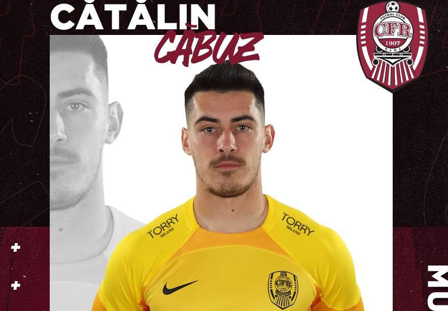 Cătălin Căbuz a semnat până în 2028 cu Hermannstadt/ Foto: Fotbal Club CFR 1907 CLUJ - Facebook