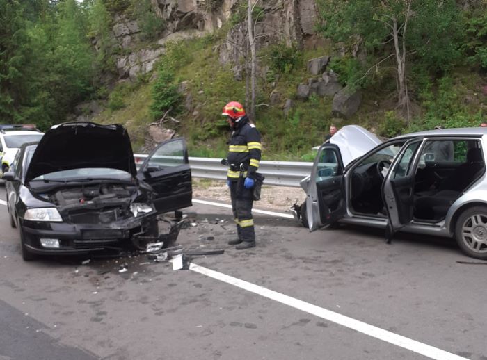 Accident grav în Călățele/ Foto: ISU Cluj