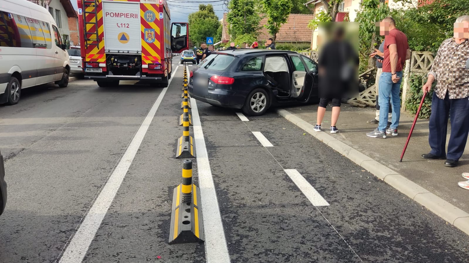 Accident rutier în Câmpia Turzii/Foto: ISU Cluj