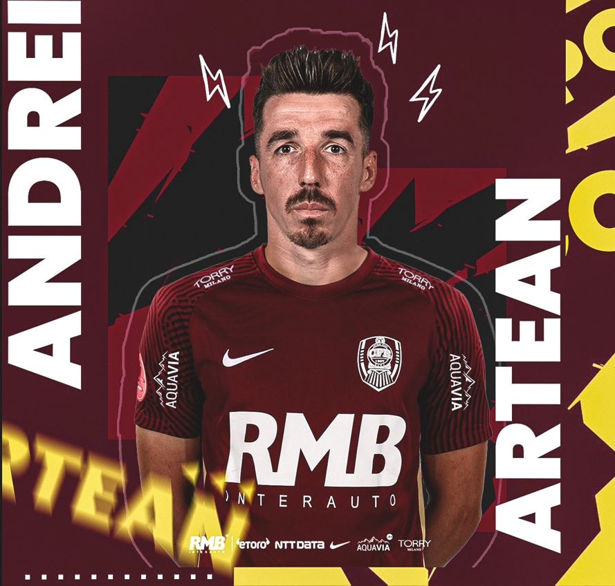 CFR Cluj anunță un nou transfer. Andrei Artean ajunge în Gruia|Foto: Fotbal Club CFR 1907 CLUJ - Facebook