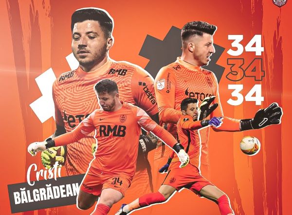 Portarul Cristian Bălgrădean și-a încheiat colaborarea cu CFR Cluj