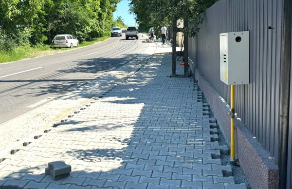 Trotuare noi pe în localitățile Gilău și Someșu Rece | Foto: Consiliul Județean Cluj