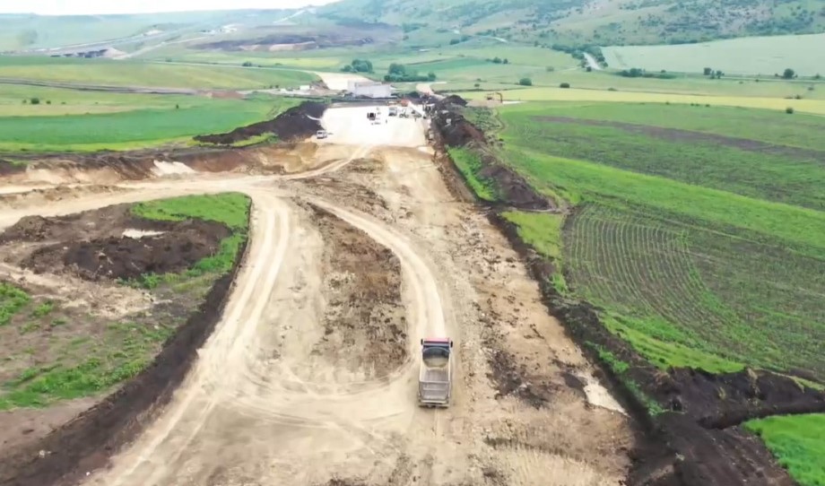 Noi imagini de pe șantierul Drumului Expres Tureni - A3 | Foto: Directia Regionala de Drumuri si Poduri Cluj - Facebook