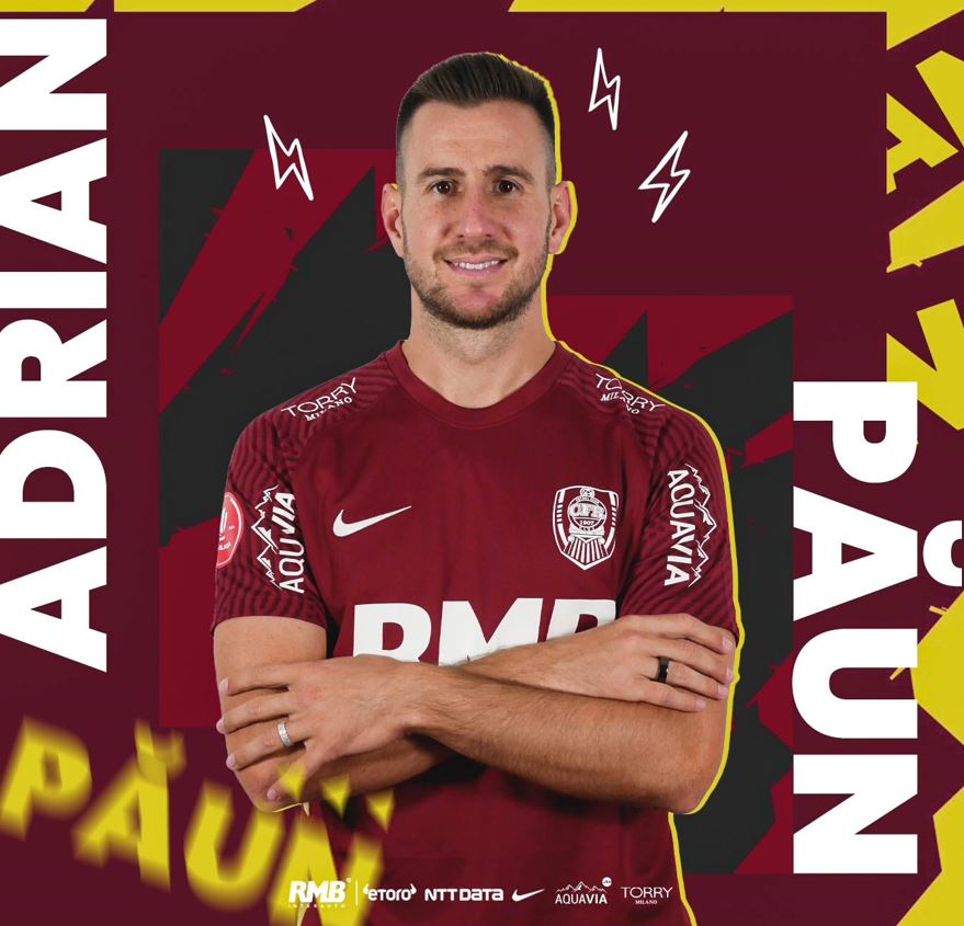 Adrian Păun a bătut palma cu CFR Cluj. „Bine ai revenit acasă!”|Foto: Foto: Fotbal Club CFR 1907 CLUJ - Facebook