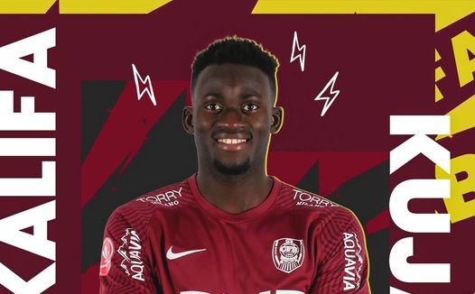 Mijlocaşului gambian Kalifa Kujabi ajunge în Gruia| Foto: Fotbal Club CFR 1907 CLUJ - Facebook