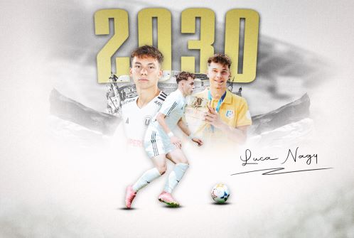 Luca Nagy continuă la echipa de tineret de la „U” Cluj. A semnat un nou angajament până în 2030. | Foto: fcucluj.ro