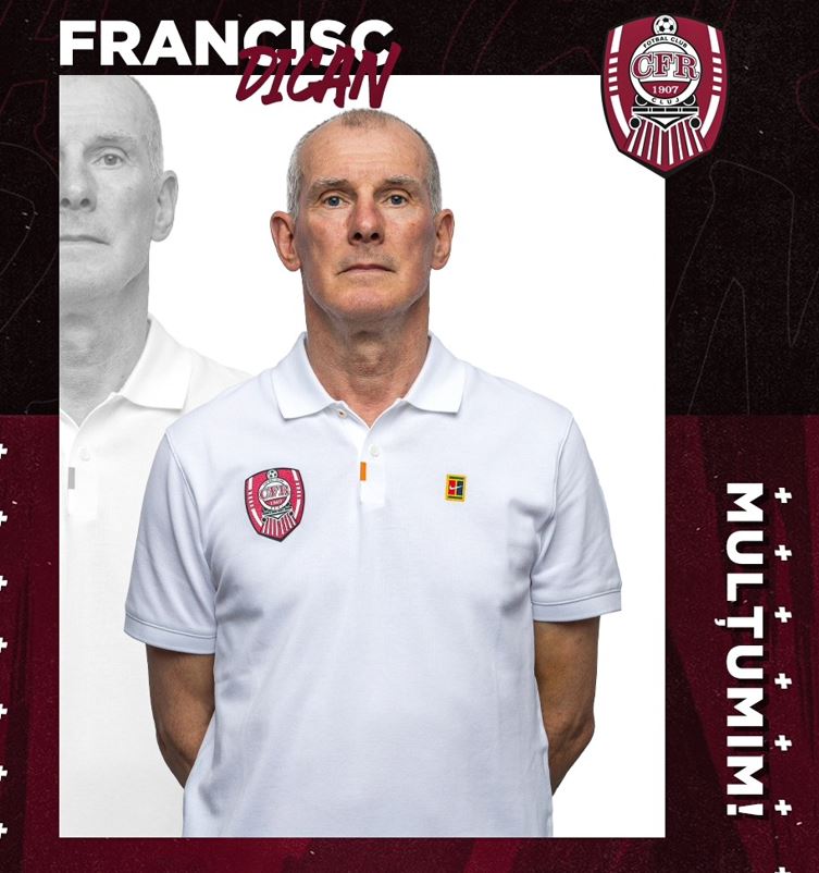 CFR Cluj se desparte de tehnicianul Francisc Dican: „Mulțumim pentru tot!”|Foto: Fotbal Club CFR 1907 CLUJ Facebook