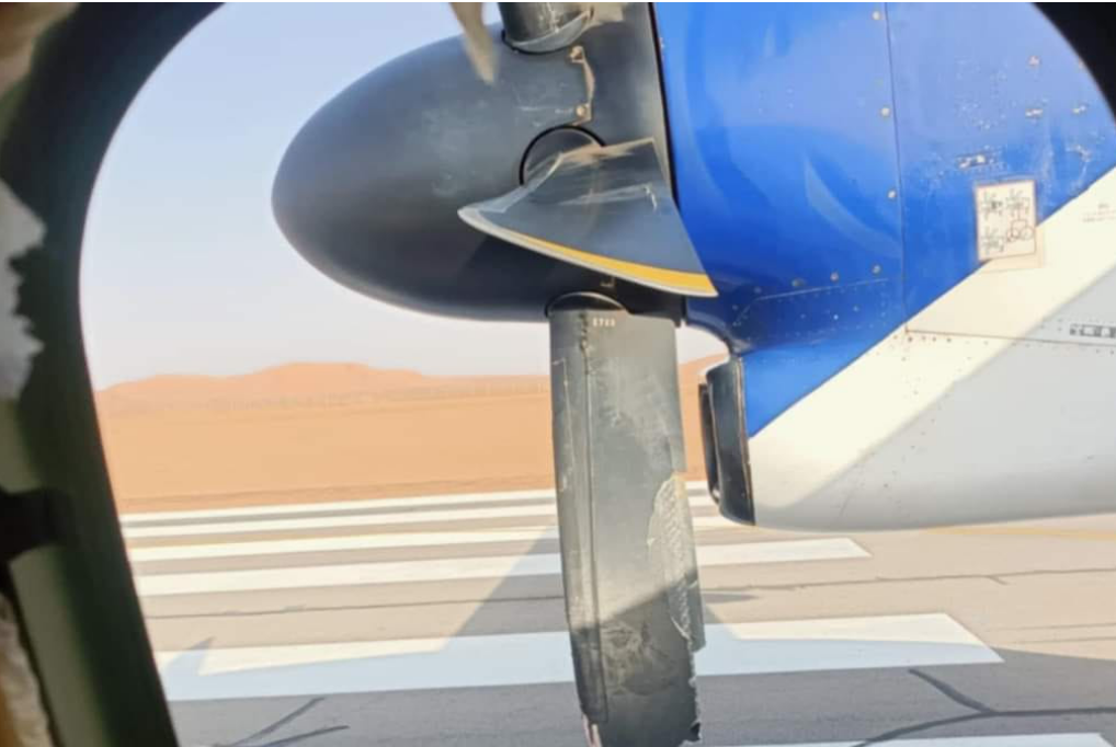 Anvelopele unui avion au explodat în timpul decolării